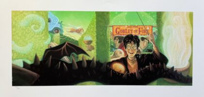 Mary Grandpre HARRY POTTER & GOBLET OF FIRE Hand Signed Limited Edition Giclee