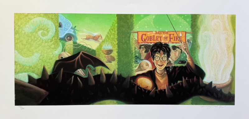Mary Grandpre HARRY POTTER & GOBLET OF FIRE Hand Signed Limited Edition Giclee