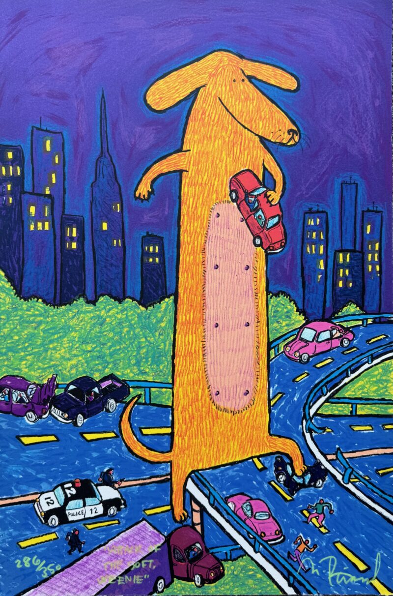 Matt Rinard ATTACK OF THE 50 FT WEENIE Hand Signed Limited Edition Lithograph