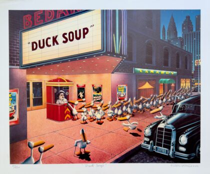 Michael Bedard DUCK SOUP Hand Signed Limited Edition Lithograph 24" x 30"