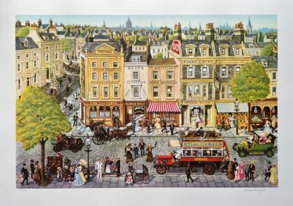 Michael Stringer RED BUS Hand Signed Large Limited Edition Serigraph