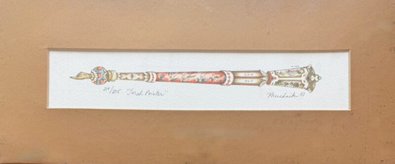 Michoel Muchnik TORAH POINTER Hand Signed Lithograph