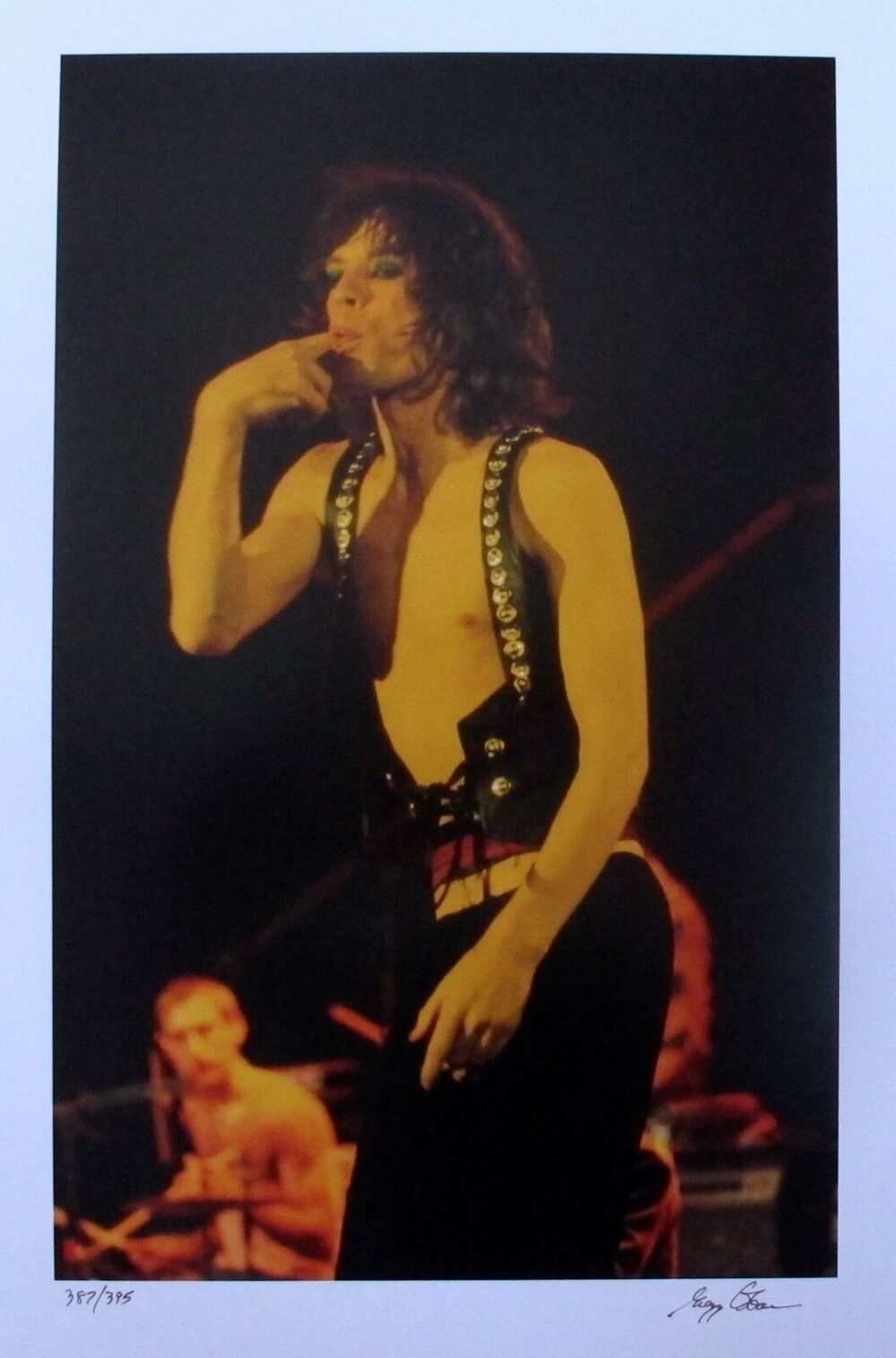 MICK JAGGER Hand Signed Limited Edition Photograph by GREGG COBARR
