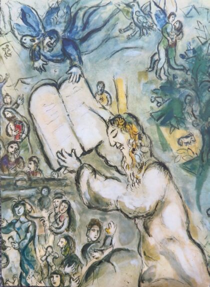 Moses Shows the Elders the Tablets of the Law