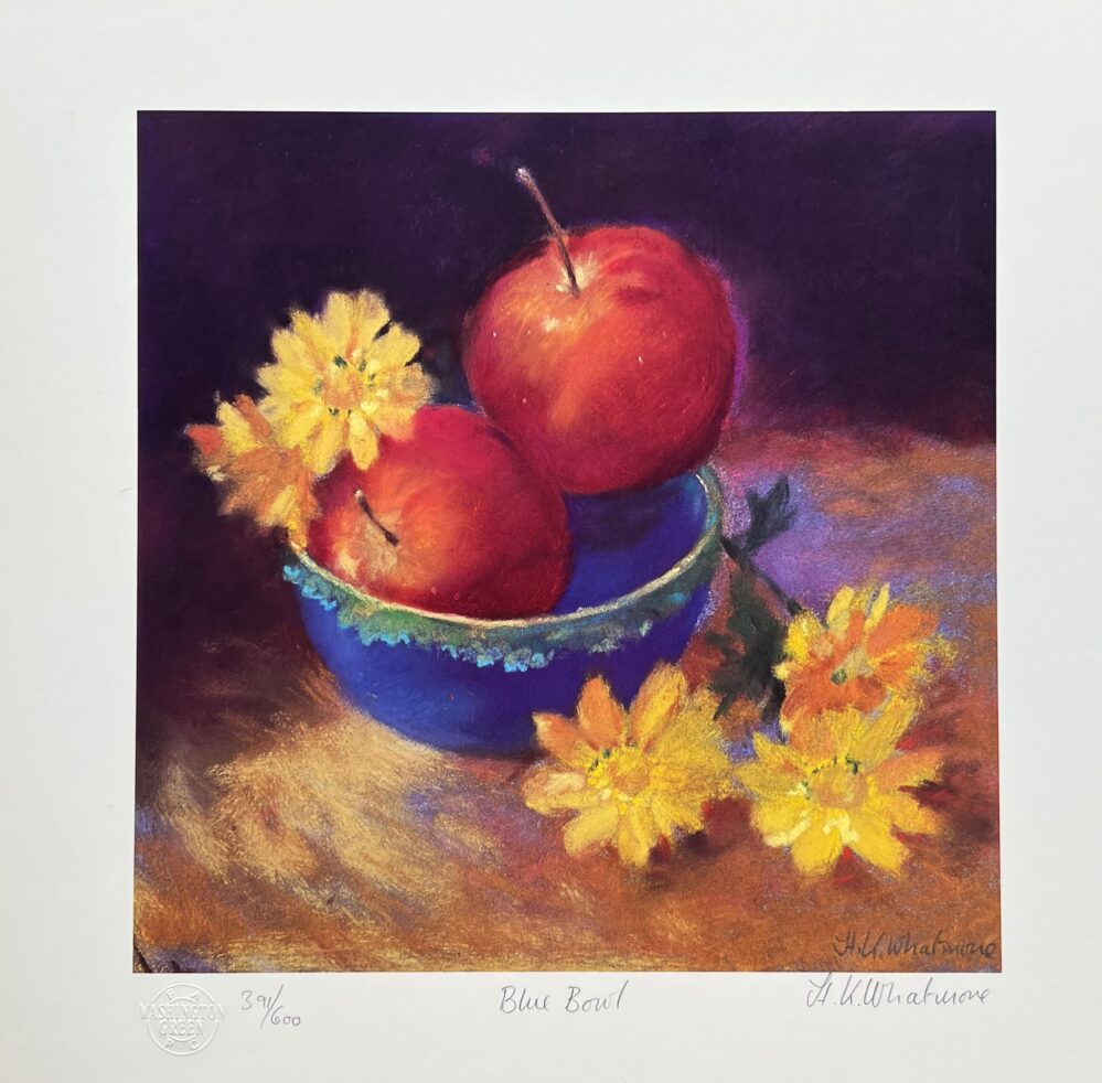 New Whatmore BLUE BOWL Hand Signed Limited Edition Lithograph