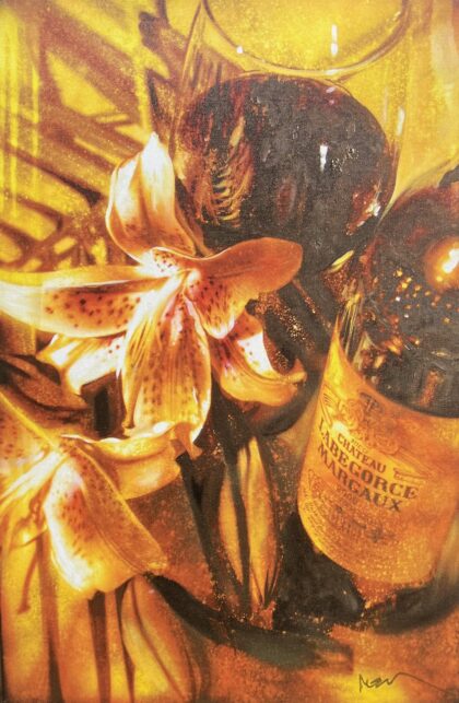 Noah LILIES & GLOW Hand Signed Limited Edition Giclee on Canvas