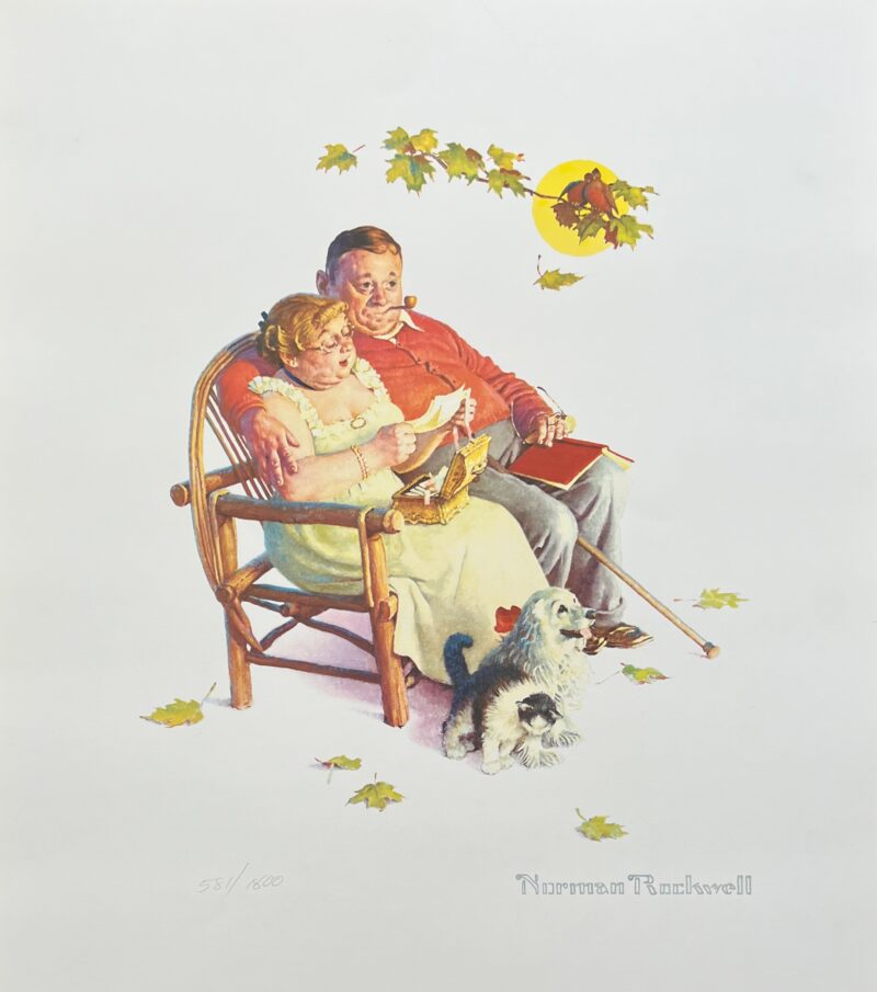 Norman Rockwell FONDLY DO WE REMEMBER 1956 Plate Signed Limited Edition Lithograph