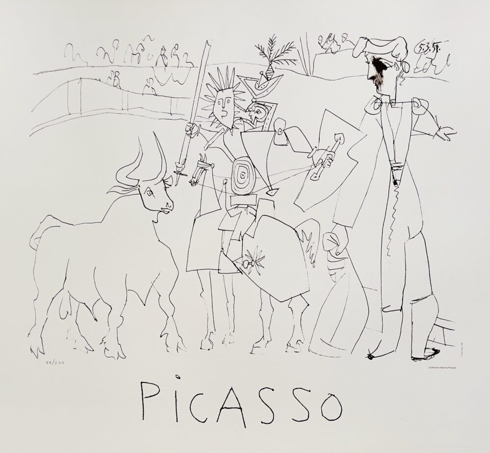 Marina Picasso CHEVALIER PICADOR DANS L'AR Limited Edition Lithograph Pablo