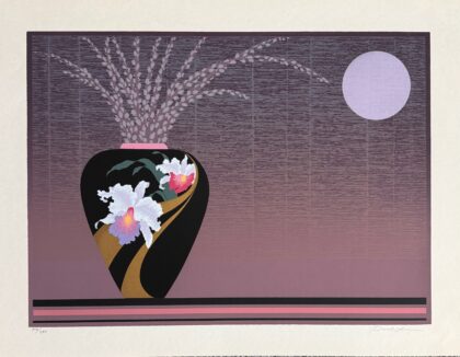 PAUL LU Flower Vase Hand Signed Limited Edition Lithograph