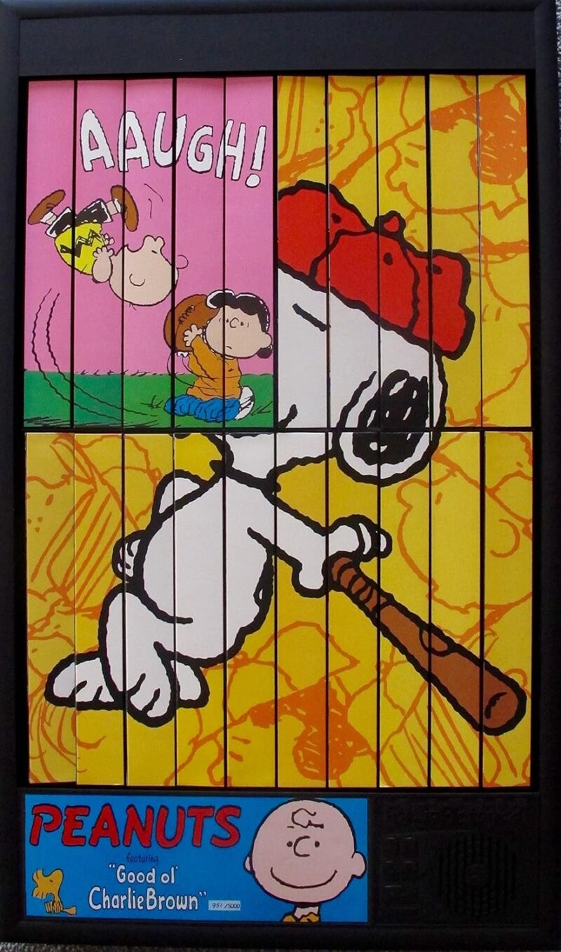 Peanuts Charlie Brown & Snoopy Baseball Animated Art Power Pictures