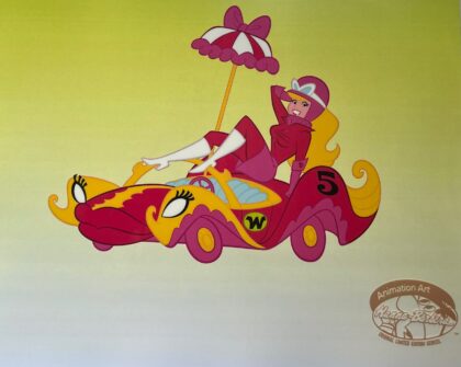 PENELOPE PITSTOP Sericel Animation Art Cel Hanna Barbera