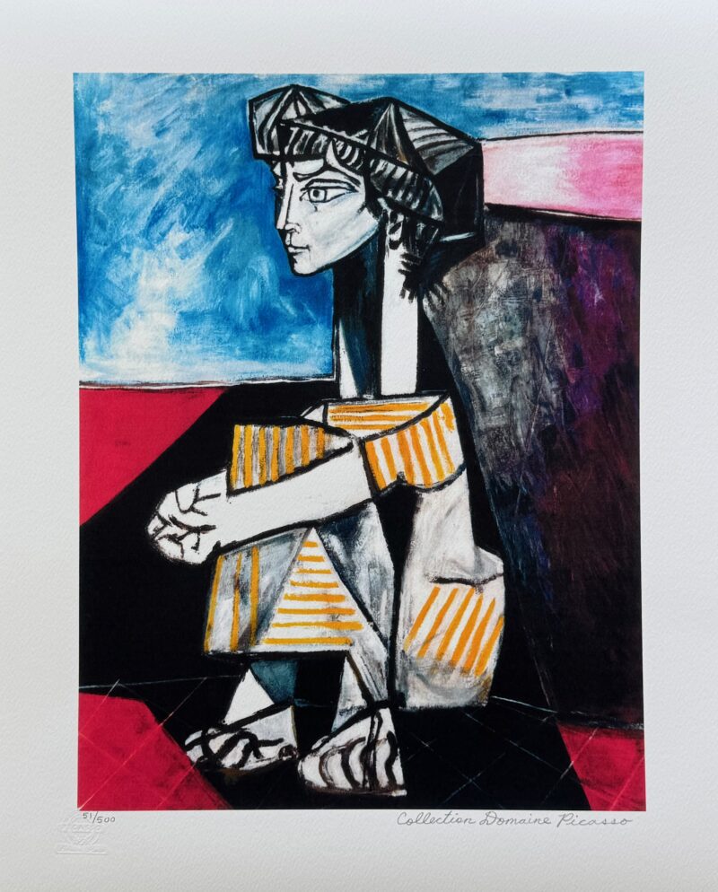 Pablo Picasso #11 PORTRAIT OF JACQUELINE ROQUE Estate Signed & Numbered Giclee 26x20