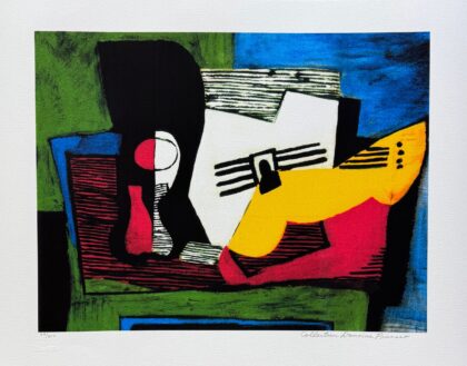 Pablo Picasso #28 STILL LIFE WITH GUITAR II Estate Signed Numbered Giclee 26 x 20