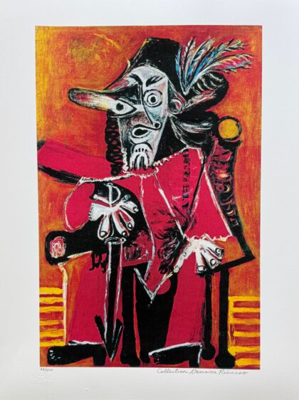 Pablo Picasso #77 MUSKETEER Estate Signed & Numbered Giclee Art 26 x 20