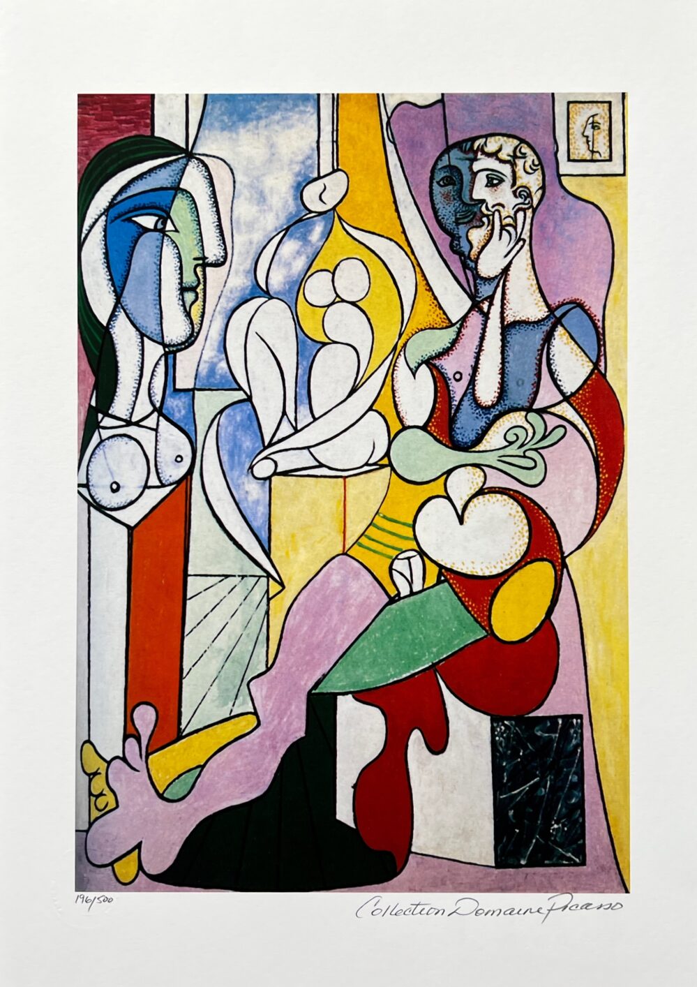 Pablo Picasso ARTIST WITH SCULPTURE Estate Signed Limited Edition Giclee 20" x 13"
