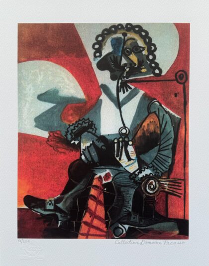 Pablo Picasso BUCKLED SHOE MAN Estate Signed Limited Edition Giclee 16" x 12"