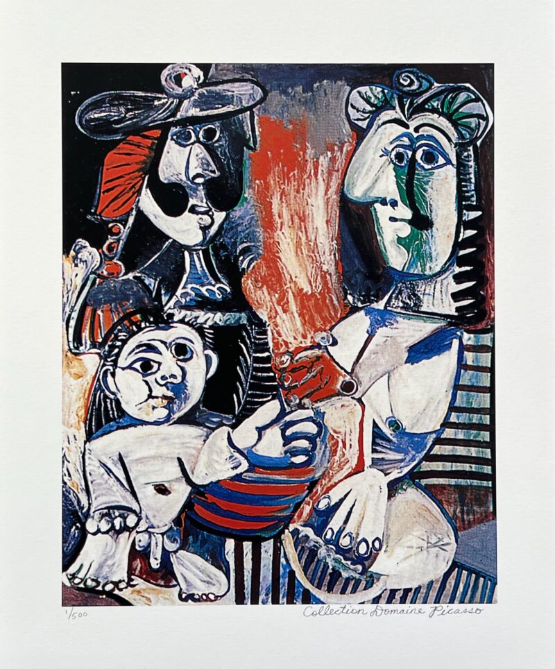 Pablo Picasso CHILD WITH TWO WOMEN Estate Signed Limited Edition Giclee 20" x 13"