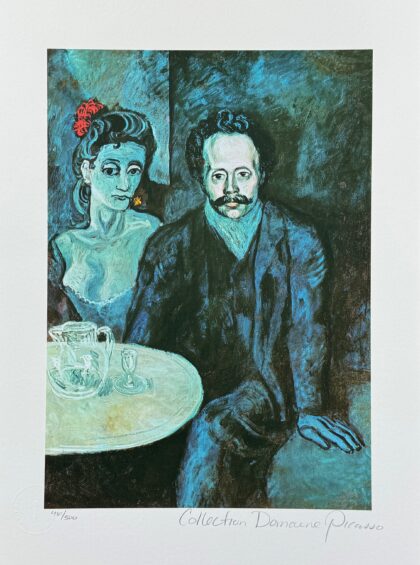 Wassily Kandinsky COUPLE RIDING Estate Signed Limited Edition Giclee 18" x 17"