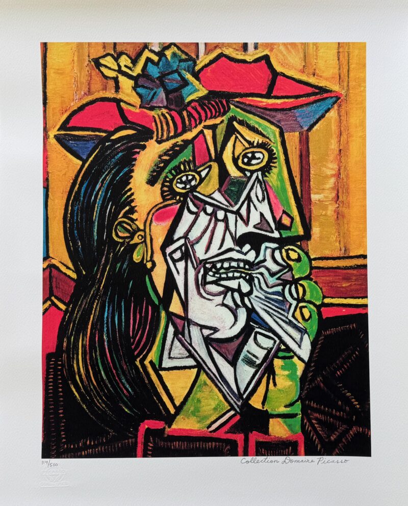 Pablo Picasso #24 CRYING WEEPING WOMAN Estate Signed Limited Edition Giclee 26 x 20