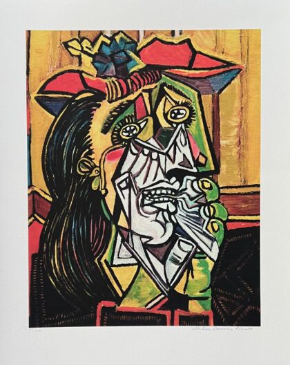 Pablo Picasso WEEPING WOMAN Estate Signed Limited Edition Giclee 15" x 11"