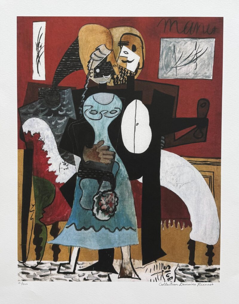 Pablo Picasso DANCING COUPLE #65 Estate Signed & Numbered Giclee Art 26 x 20