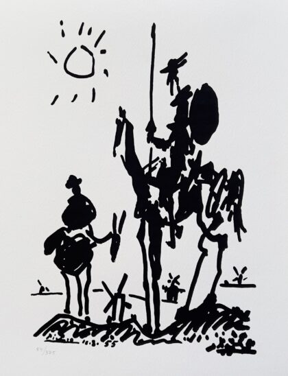 Pablo Picasso DON QUIXOTE Limited Edition Facsimile Signed Giclee 16" x 12"