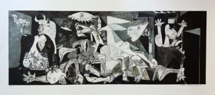 Pablo Picasso GUERNICA Estate Signed Limited Edition Giclee Art 24 x 48