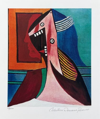 Pablo Picasso LAUGHING LADY WITH TEETH Estate Signed Numbered Giclee 14 x 11