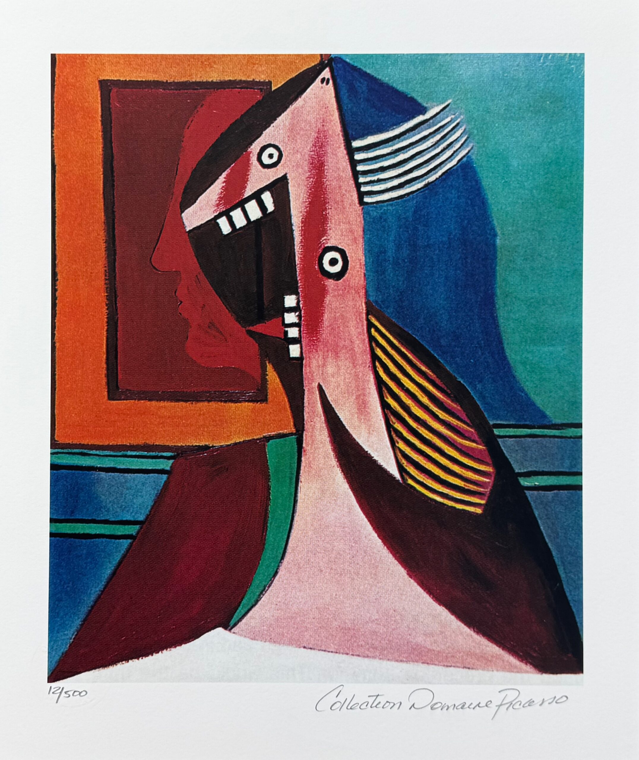 Pablo Picasso LAUGHING LADY WITH TEETH Estate Signed Numbered Giclee 14 x 11