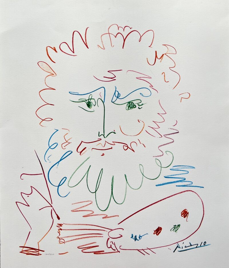 Pablo Picasso LE ROI Facsimile Signed Limited Edition Giclee 18" x 15"