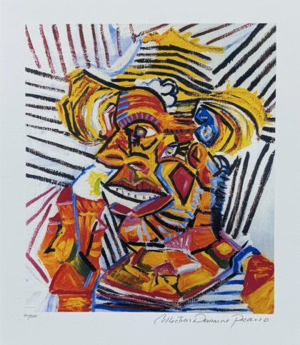 Pablo Picasso MAN WITH STRAW HAT Estate Signed Limited Edition Giclee 14 x 11