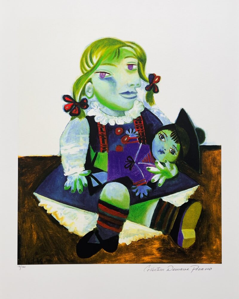 #70 MAYA WITH DOLL Pablo Picasso Estate Signed Giclee