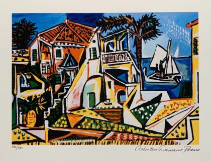 Pablo Picasso MEDITERRANEAN LANDSCAPE Estate Signed Limited Edition giclee med