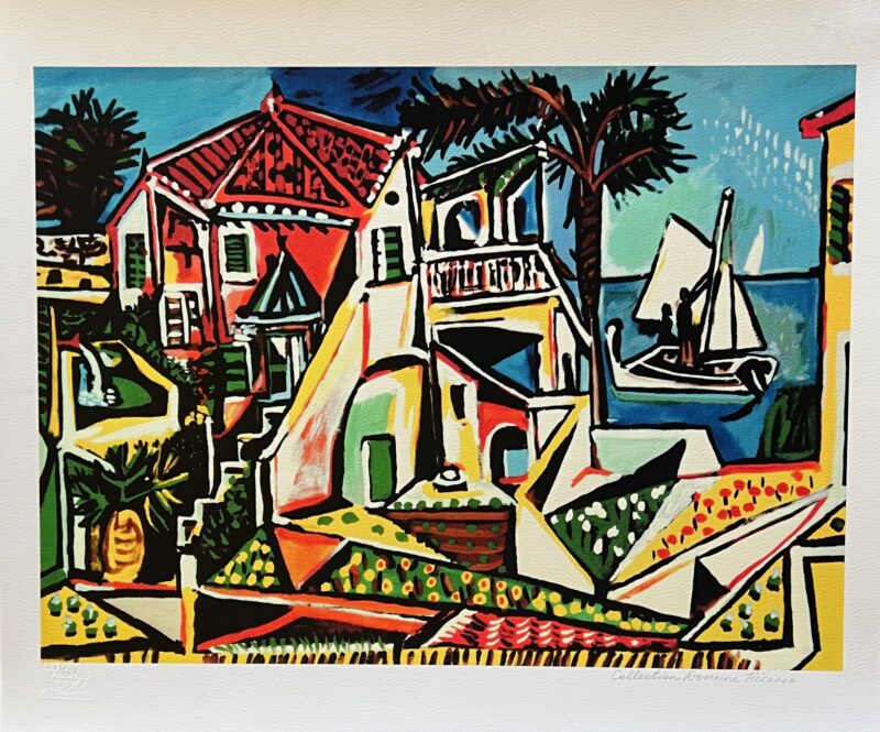 Pablo Picasso MEDITERRANEAN LANDSCAPE Estate Signed Limited Edition Giclee 26x20