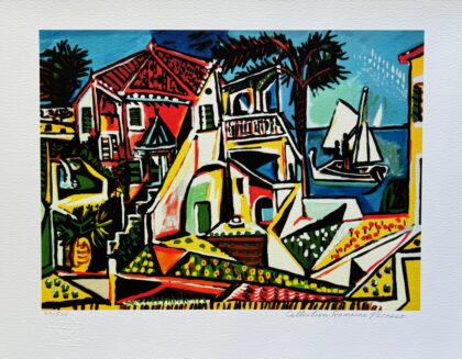 Pablo Picasso MEDITERRANEAN LANDSCAPE Estate Signed & Numbered Giclee Art 16x12