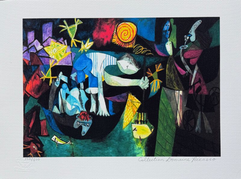 Pablo Picasso NIGHT FISHING AT ANTIBES Estate Signed Limited Edition Giclee 12" x 16"