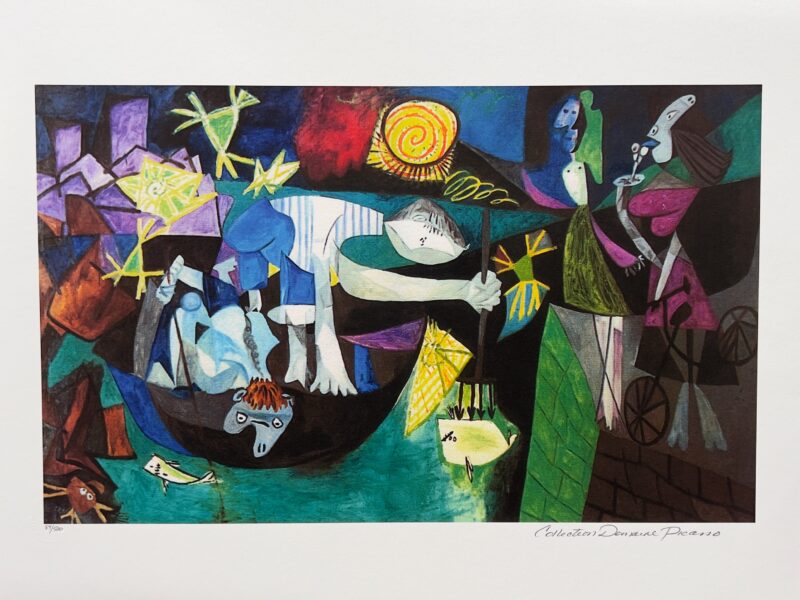 Pablo Picasso NIGHT FISHING AT ANTIBES Estate Signed & Numbered Giclee 20 x26