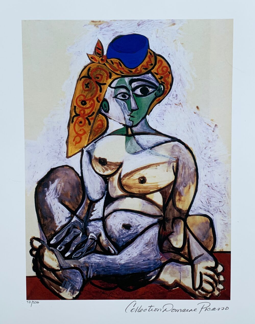 NUDE LADY WITH SCARF Pablo Picasso Estate Signed Giclee