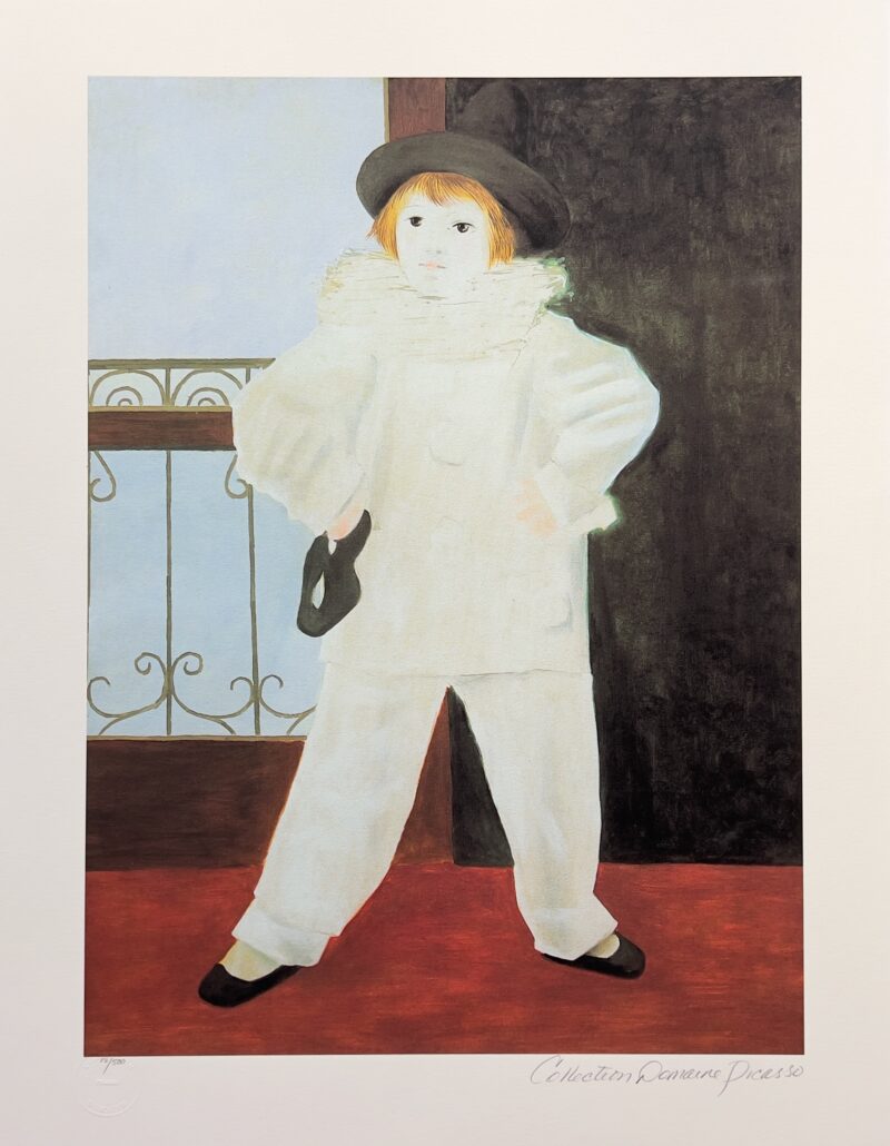 #094 PAUL AS PIERROT Pablo Picasso Estate Signed Giclee