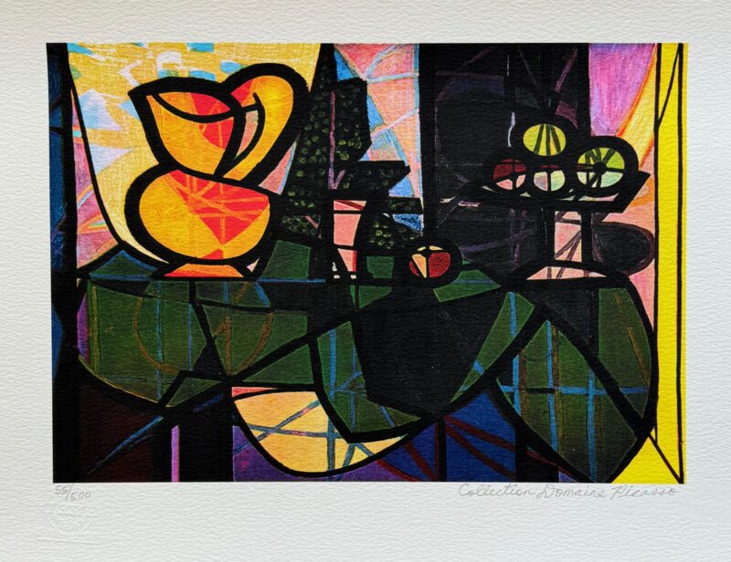 Pablo Picasso PITCHER AND BOWL OF FRUIT Estate Signed Limited Edition Giclee 12" x 16"