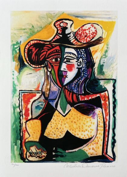 Pablo Picasso PORTRAIT OF A WOMAN Estate Signed Limited Edition Giclee 16" x 11"