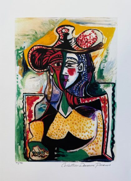 Pablo Picasso PORTRAIT OF A WOMAN Estate Signed & Numbered Giclee Art 20 x 13