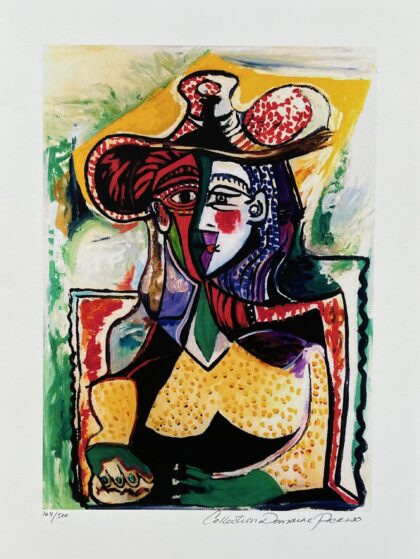 Picasso PORTRAIT OF A WOMAN Estate Signed Limited Edition Giclee 20" x 13"