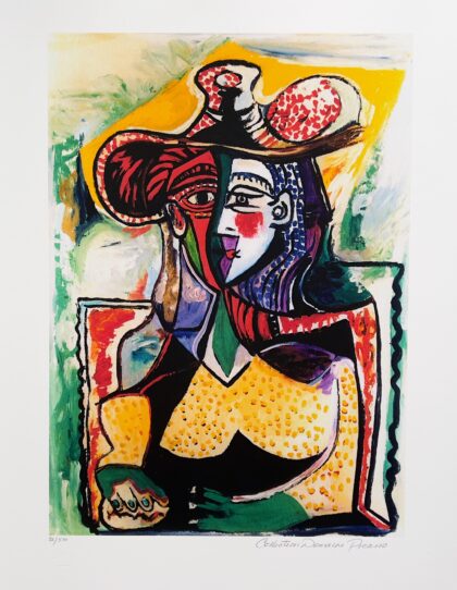 Pablo Picasso PORTRAIT OF A WOMAN Estate Signed & Numbered Giclee Art 26 x 20