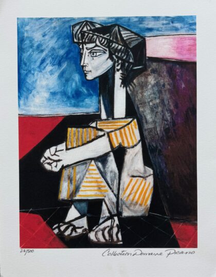 Pablo Picasso PORTRAIT OF JACQUELINE ROQUE Estate Signed Limited Edition Giclee 15 x 11