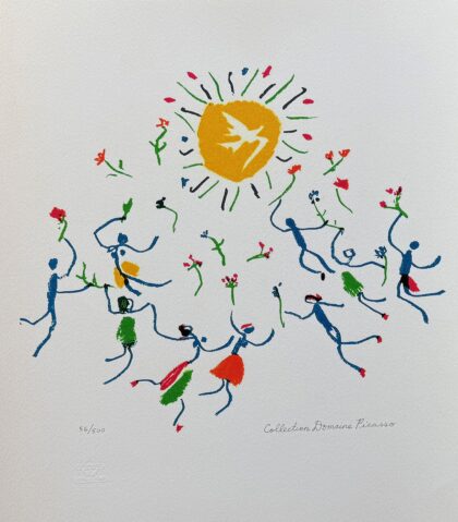 Pablo Picasso RHONDE AU SOLEIL Estate Signed Stamped Numbered Giclee 26 x 20