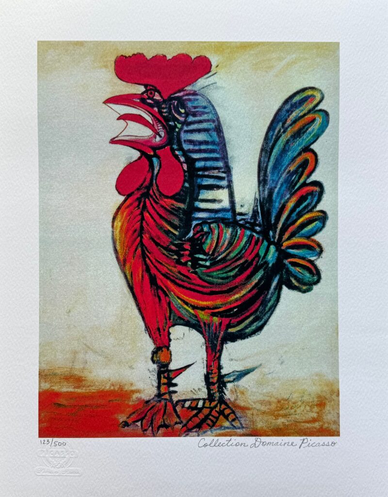 Pablo Picasso ROOSTER LE COQ Estate Signed Limited Edition Giclee Art 16 x 12