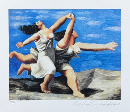 Pablo Picasso RUNNING ON THE BEACH Estate Signed Limited Edition Giclee 11 x 13