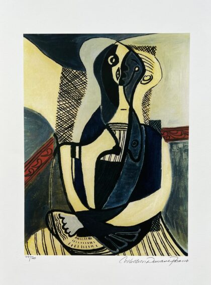 Pablo Picasso SEATED WOMAN Estate Signed Limited Edition Giclee 20" x 13"