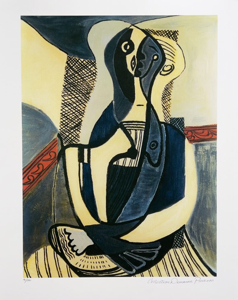 #46 SEATED WOMAN Pablo Picasso Estate Signed Giclee